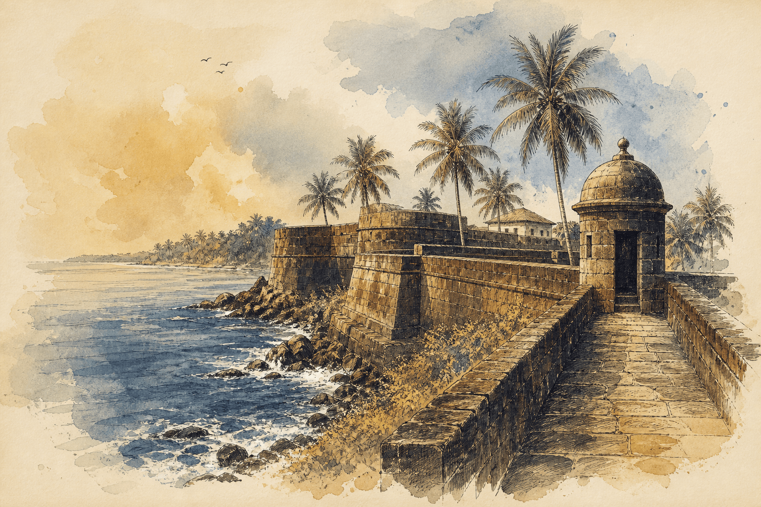 Illustrated view of Kannur