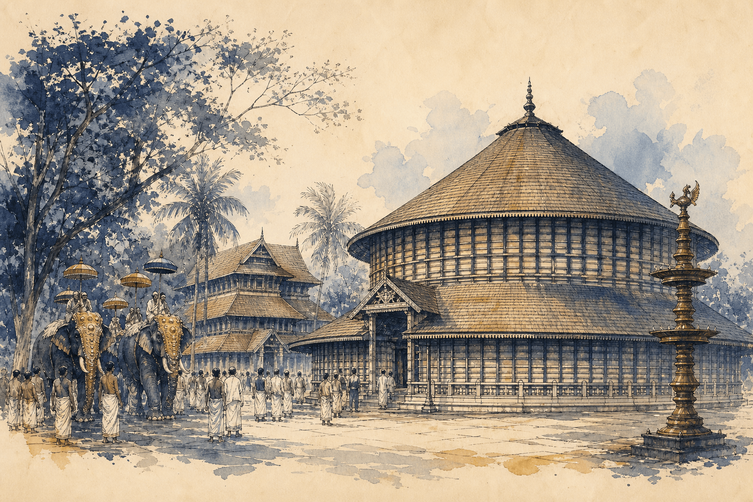 Illustrated view of Thrissur